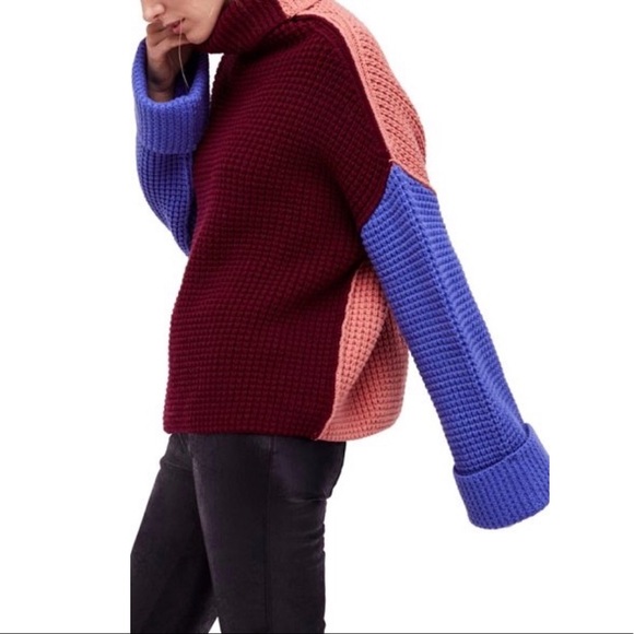 Free People Sweaters - SOLD:NWT Free People Park City Colorblock Pullover